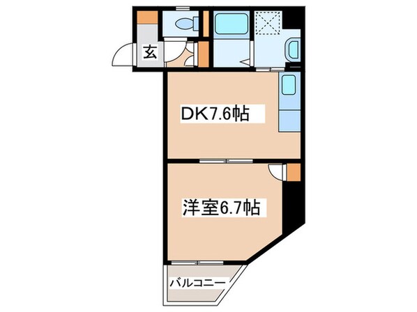 ハイツ和良美(ﾜﾗﾋﾞ)の物件間取画像